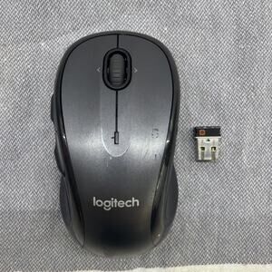 Logitech M510 Wireless Mouse Gray USB Unifying Receiver 2.4GHz Tested Works